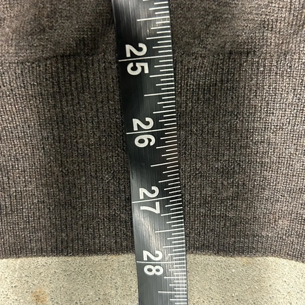 Peter Millar Merino Wool Silk Sweater Quarter Zip Long Sleeve Men’s XL Brown - Picture 8 of 8